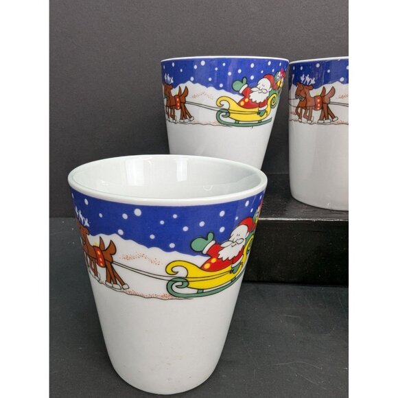 Royal Heritage Collection Christmas Time Coffee Hot Chocolate Mugs Set of 4 - Picture 5 of 7